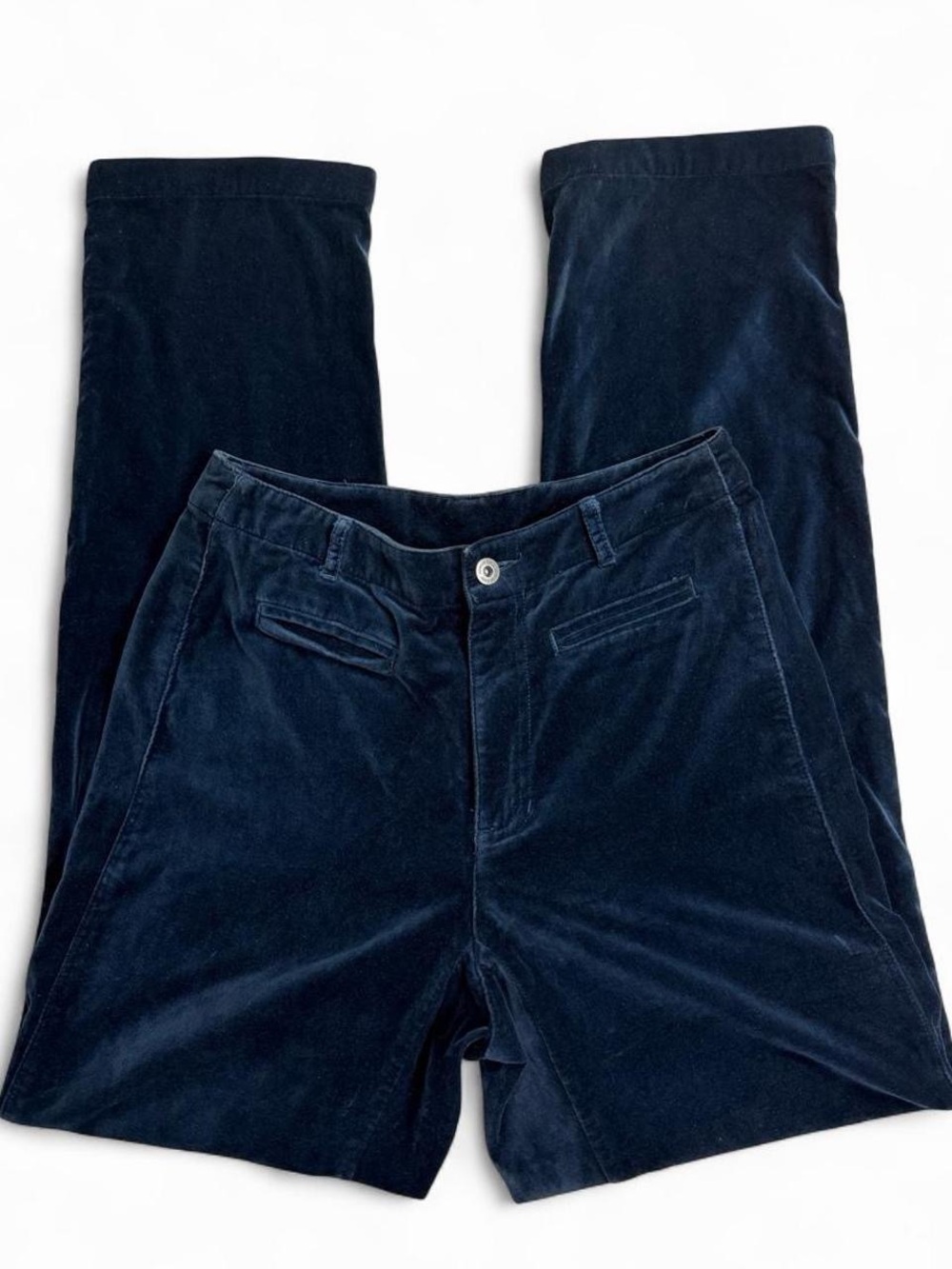 90s Liz Claiborne Lizwear Navy Cotton Velveteen Pants Sz 4 | Dark Academia